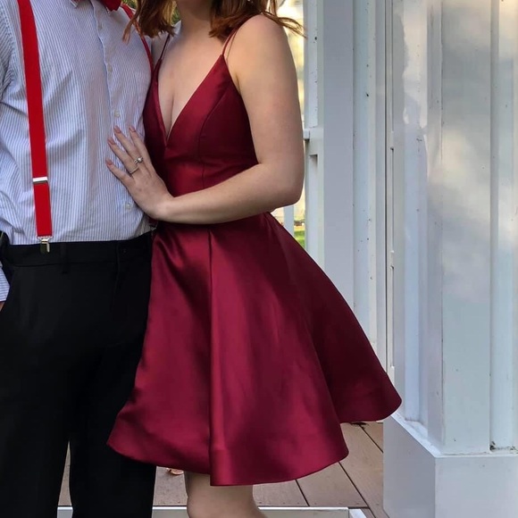 beautiful red jovani homecoming short red dress - Picture 4 of 6